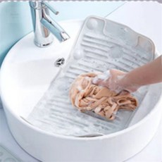 실리콘 빨래판 양말빨래, 그레이, 1개