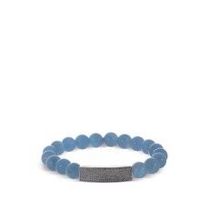 시드니에반 스몰 ID 바 아쿠아마린 앤 다이아몬드 브레이슬릿