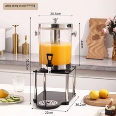 주스 음료 물 쥬스 8L 오렌지주스 레몬즙, A형 아크릴 스탠드검정색 밝은색, 1개, 1ml