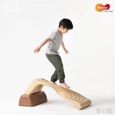 Weplay 螺旋沙丘 流線型步道，大角度變化平衡挑戰，兒童傾斜感統訓練玩具, 1個