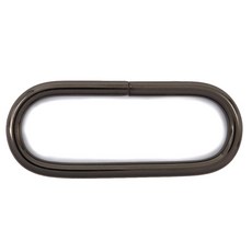 糊塗鞋匠 優質鞋材 N317 橢圓扣 橢圓環 包包扣 皮帶扣 腰帶扣 背帶扣環 包包扣環 調節扣, 銀黑