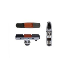 KOOL-STOP DURA2 C型煞車組(三材-灰橘黑) KS-RHD2 飛輪單車, 1個