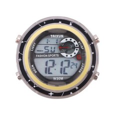 台灣發貨 時鐘 車用必備品車用電子錶車用防水電子錶機車電瓶車防水夜光電子錶, 黑色【新增七彩夜光效果+耐用, 1個