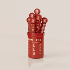 플라스틱 행운의 징후 밀봉 클립 다기능 식품 냉장고 문 스티커 방진, 01 Red, 01 Red