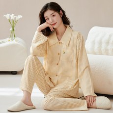 산자복 춘추 순면 터틀넥 가슴 트임 100% 면 흡한 통기 수유복
