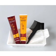 옻 안타는 염색약 저자극 순한 두피 새치 커버 염모제 자연갈색, 1세트