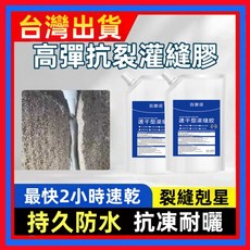 百康諾 速乾型灌縫膠 房屋裂縫修補劑, 1個, 200ml（送工具）