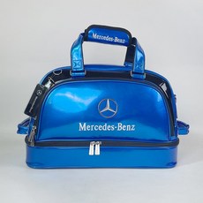 賓士高爾夫雙層衣物包，水晶防水面料，男女通用，時尚耐用高爾夫球袋, 珠光藍