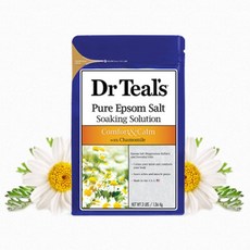 닥터틸즈 퓨어 엡섬솔트 소킹 솔루션 위드 캐모마일, 2개, 1.36kg