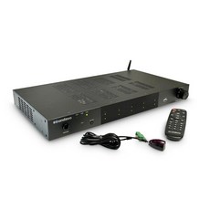 Soundavo PSA-2300X WiFi 스트리밍 2 x 300W 70/100V 상용 앰프투존 - Spotify AirPlay RCA AUX 및 USB 오디오 입력