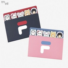 랄라온 워니프렌즈 점착메모지 중학생노트, 01 블랙워니