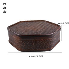 전통찻상 손님 대나무 미니 다과상 차상 좌식 사각 찻상, 래커 육각형, 1개