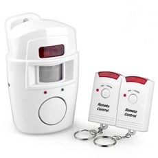 비투비돔 KC인증 리모컨 적외선 경보기 침입방지 알람 동작 감지 센서 감지기, 1개