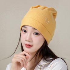 DFMEI 產婦月子帽孕婦防風透氣堆堆帽時尚針織百搭網紅帽坐月子保暖