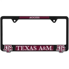 비브랜드 오클라호마 주립대 마스코트 3D 블랙 메탈 번호판 프레임, 텍사스 A&M