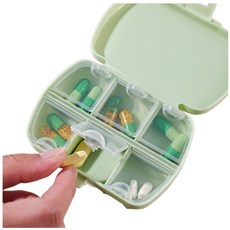 하루픽 이중밀폐 여행용 휴대용 가방쏙 콤팩트 알약케이스 약통