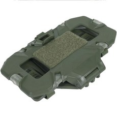 전술 조끼 가슴 장착 보조 보드 캐리어 접이식 내비게이션 브래킷, 아미 그린