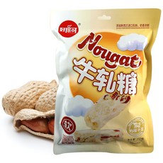 (배터짐) 하오베이커 땅콩맛 밀크 누가 사탕 252g, 1개
