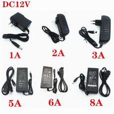 AC110 220V 전원 공급 장치 어댑터 변압기 2A 3A 5A 8A DC 5V 12V 미국EUUKAU 플러그 5050 2835 LED 스트립, 09 12V12.5A