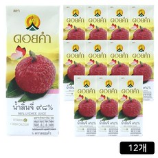 [홈쇼핑] 도이캄 착즙 98% 리치 주스, 200ml, 12개