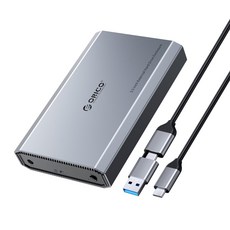 오리코 알루미늄 합금 3.5형 HDD 외장하드케이스 DD35, USB-C, 1개