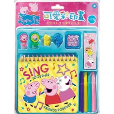 京甫 粉紅豬小妹 可愛彩印畫 俏皮篇 PG013E (含豐富配件) MIT 正版授權