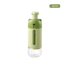 요리사 곰돌이 정량추출 양념통 누름식 이스트 분말 파우더통 가루통 후추통 조미료통 방진 방습(양념 양 조절 필수품), 말차 그린