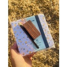 휴대용 수채화 미니 페인트 클립형 호두나무 클립 포함, 1개, 약간의 결함 손끝 호두나무 세트, 기본 색상