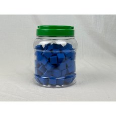 2公分 EVA 泡棉骰子 100入 台灣製造 兒童安全無毒 團體遊戲 數學教具, 藍色空白方塊100入（罐裝）, 1個