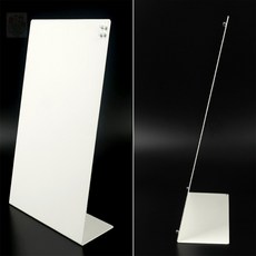 뜬구름디자인 스탠딩 자석 게시판 A4 학원게시판, 흰색