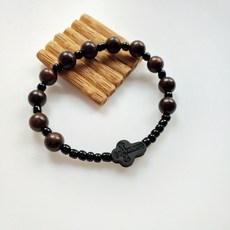 바티칸묵주 천주교 가톨릭 기독교 교황 예수 축복 성물 브라운 십자가 염주