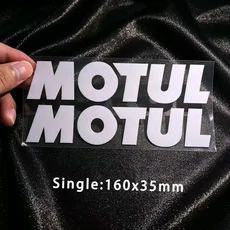 비닐 MOTUL 스티커 로고 오토바이 탱크 헬멧 포크 바디 데칼 야마하 혼다 스즈키 가와사키 KTM DUCATI TRIU, 07 White