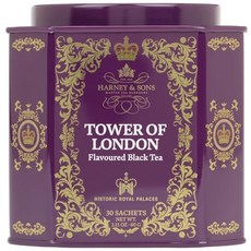 30개입 (1팩) 런던 타워 하니 앤 선즈 런던 타워 블 Harney & Sons Tower of London Black Tea with Stone Fruit Bergamot