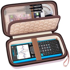 텍사스 인스트루먼트 TI-84 Plus /TI-83 CE 컬러 계산기용 그래프 계산기 케이스 TI-89용 저장 홀더 케이블 펜 펜슬-그린(박스 전용)용 카시오 fx-9750, for TI-Nspire CX_Pink