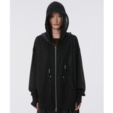 플레어업 FLAREUP Oversized 2-Hooded Zip Up FL-139 Black