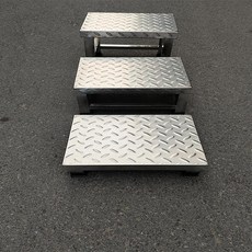 작업 발판 계단식 자동차 상하차 다락방 디딤대 그레이 3단, 맞춤 사이즈 고객 서비스 문의 304, 기본 차종