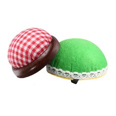 [모핸] 핀쿠션 (바늘꽂이) 2종 세트, 레드 + 초록, 1개