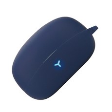 공기와 호환되는 피부 친화적인 스킨 인클로저 하우징 케이스 스크래치 방지 슬리브 쉘, 짙은 파란색, 1개