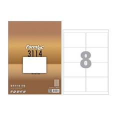 폼텍 물류관리용 라벨 LS-3114, 8칸, 100매 8칸, 100매