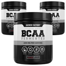 JACKED FACTORY BCAA支鏈氨基酸粉 6000mg 水果味, 3個, 255克