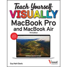 (영문도서) Teach Yourself Visually Macbook Pro and Macbook Air Paperback, Visual, English, 9781394251322