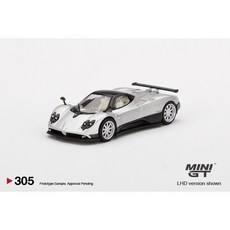 《賽鋒模型》現貨 1/64 MINI GT #305 Pagani Zonda F Silver 風神, 1個