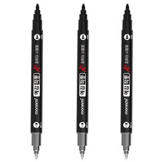 모나미 예감적중 A+ (컴퓨터용 사인펜+볼펜 0.5mm), 블랙, 3개