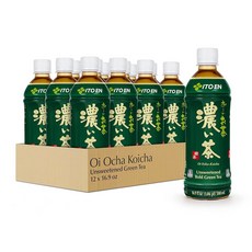ITO EN 오이 오카 말차 녹차 무설탕 16.9온스 병(12팩) 무설탕, Bold Green Tea, 16.9 Ounce (Pack of 1), 500ml