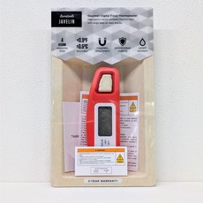 Lavatools PT12 燒烤溫度計 -40 250度C 精度0.5 NSF認證 3-4秒讀取 75mm探頭, 1個, 橘紅色 (1入)