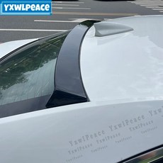 캐딜락 ATS 세단 4도어 15-19 ABS 리어 윈도우 루프 스포일러 호환, 광택 있는 블랙