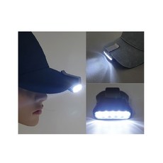 야간 산책 라이딩 모자 고정 가로 LED 라이트