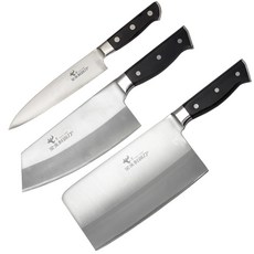 金永利鋼刀 家用料理必備三件刀具組，鋒利耐用，人體工學設計，輕鬆處理各式食材, 1個