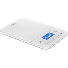 칼로리 카운터가 있는 Ozeri Touch III 디지털 주방 저울 22파운드0kg 흰색, White