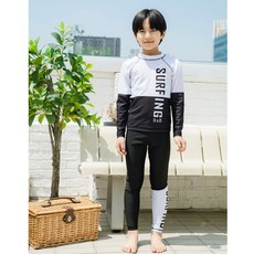 愛北鼻 兒童長袖泳衣組